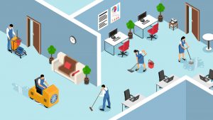 Janitorial Service Isometric